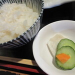 おいしい台所12カ月 - ご飯は半分にしてもらいましたが、それでも多い～。