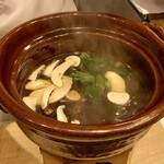 霞町 やまがみ - 松茸と熊肉のしゃぶしゃぶ