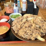 すき家 - キング牛丼＆たまごセット＆青ネギ