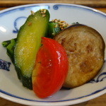 鮨 笹元 - 野菜の浅漬け