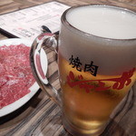 焼肉 ジャンボ - 生ビール中