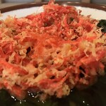 そばの神田 東一屋 - 紅しょうが天に着目する。