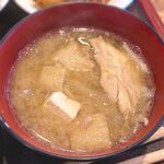 さくら本店 - (ﾗﾝﾁ)さくら定食 具だくさん味噌汁　2023.9.12