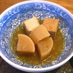 さくら本店 - (ﾗﾝﾁ)さくら定食 主皿：冷し厚あげ大根　2023.9.12