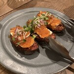 L'Angolo - イクラと発酵バターのブルスケッタ