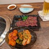 Yakiniku Kizuna - キムチ盛り合わせ、炙りレバー