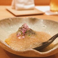 鮨 さかい - 愛媛の赤雲丹にキャビアと赤酢のジュレ