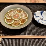 豪龍久保 - へべすとなめこの蕎麦