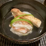 豪龍久保 - 松茸 毛蟹 蕪 お椀