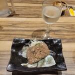 47都道府県の日本酒勢揃い 富士喜商店 - 鮮魚のなめろうと獺祭 純米大吟醸