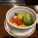 元湯 孫九郎 - アルプス野菜のアヒージョ