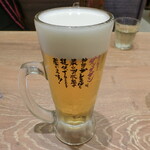 肉汁餃子のダンダダン - ビール　658円