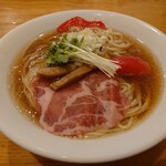 Chuuka Soba Supanki - 冷やし煮干し中華そば800円。夏限定。