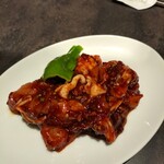 焼肉 炎座 - 辛い鶏肉