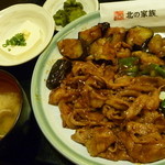 北の家族 - 日替わり定食（茄子と豚の味噌炒め定食）税込７８０円