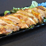 Shimanto chicken thigh grilled with yuzu pepper