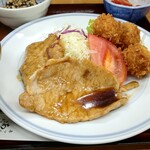 キッチン あじへい - 生姜焼きとシューマイフライ