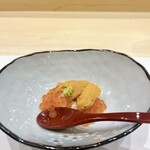 京都 鮨 桃の木 - 雲丹いくら小丼