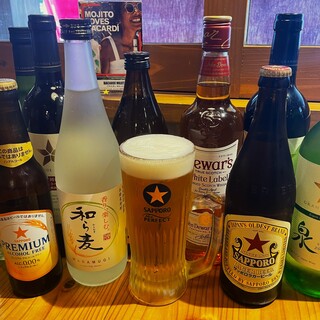 Cheers with Gyoza / Dumpling and beer! Hospitality with a variety of drink menus