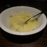 そら豆 - 玉子スープも旨い