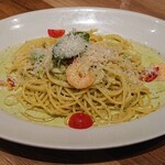 イタリア食堂 ポルチェリーノ  - 海老とアボカドのジェノバクリーム大盛無料（\1,518）