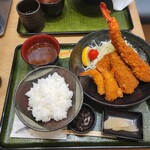 丼処 山助 - ミックスフライ定食(税込980円)
