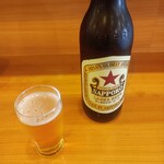 魚河岸 丸天 - 瓶ビール（大瓶）880円