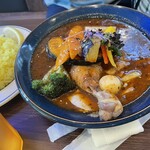札幌スープカレー JACK - チキンベジカレー中辛　ライスM