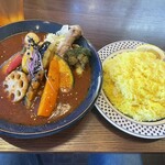 札幌スープカレー JACK - チキンベジカレー超辛5 ライスL