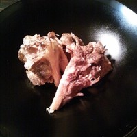 御料理 光安 - 山形産の野生の舞茸の素揚げ