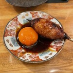 炭焼四季 鳥しるべ - 月見つくね