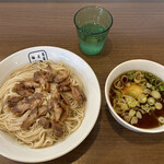 麺屋 翔 - 昆布水親鶏つけ麺 味玉