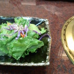 Azabu Kannichikan - ランチのサラダ