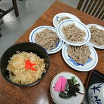 花水木 - 皿そば＆かやく御飯