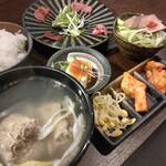 焼肉くろちゃん - 米沢牛テールスープランチ