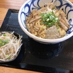 Abura Soba Shuugetsu - 平麺（中）もやしトッピング