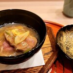 馬車道 大かわ - 鴨と焼きナスの治部煮