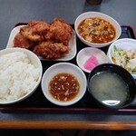 中国料理 布袋 - ザンギB定食　990円