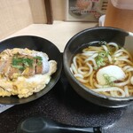 千里庵 - ミニカツ丼＋うどん1000円2023年9月