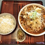 八平の食堂 - 味噌ラーメン（大盛）+ライス