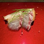 エクアトゥール - 鯛のカルパッチョ 松茸