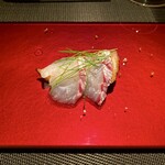 エクアトゥール - 鯛のカルパッチョ 松茸