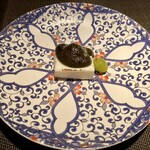 エクアトゥール - 葛餅 鮑肝ソース 銀杏