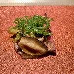 エクアトゥール - 和牛のつぶ貝はさみ焼き