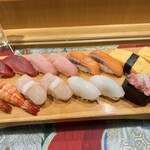 Sushi To Tempura Toro Ichi - おまかせ8種16貫