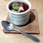 鹿タリヤン - お通し(鰻入り茶碗蒸し)