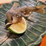 銀座 しのはら - 落ち鮎唐揚げ