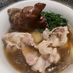 銀座 しのはら - 猪豚　スッポン　オカヒジキ