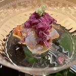 銀座 しのはら - もってのほか菊の酢の物がたっぷり