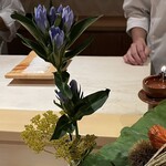 銀座 しのはら - 八寸の飾り